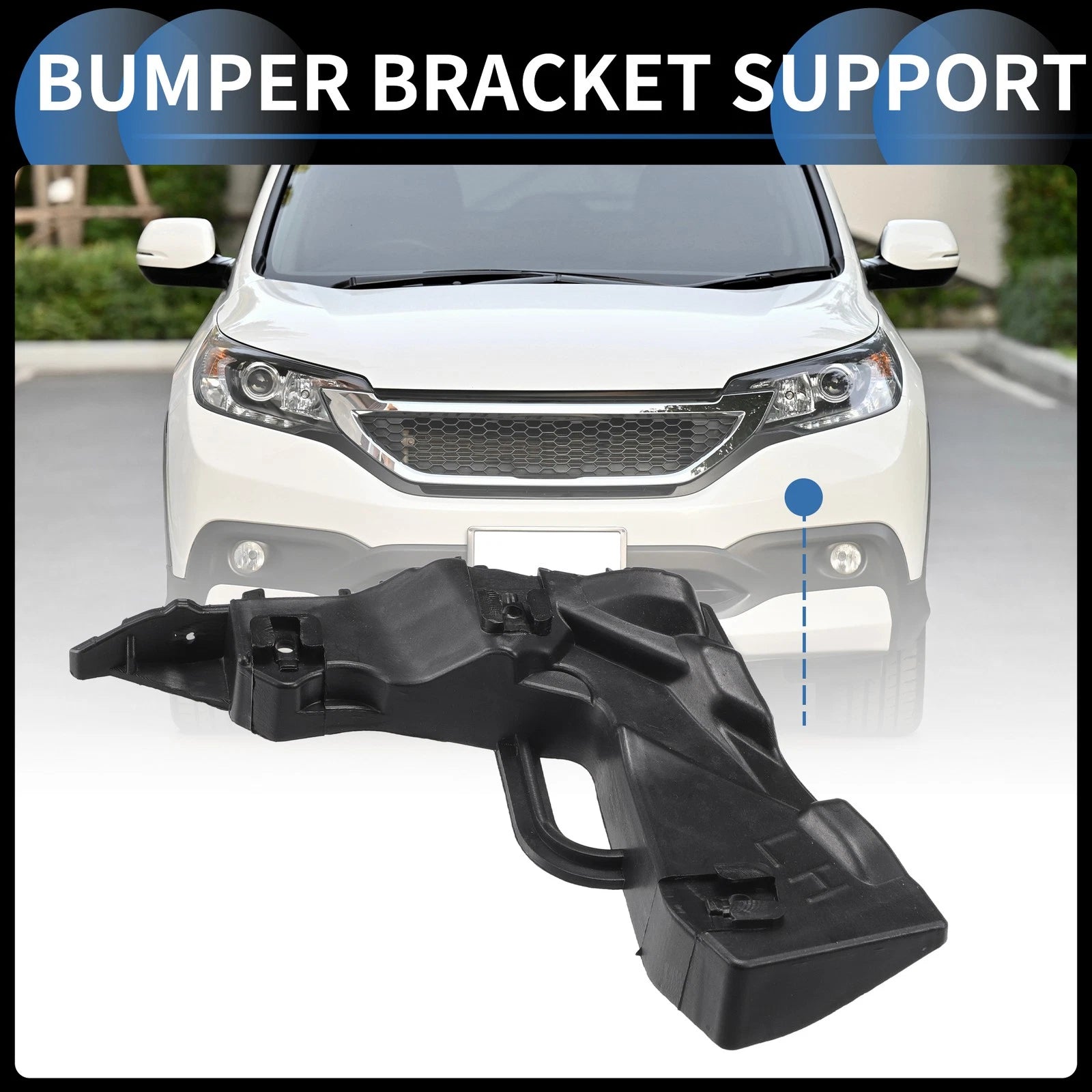 1pc Left Front Bumper Retainer Bracket No. 86513F2000 for Hyundai Elantra (2017–2018)