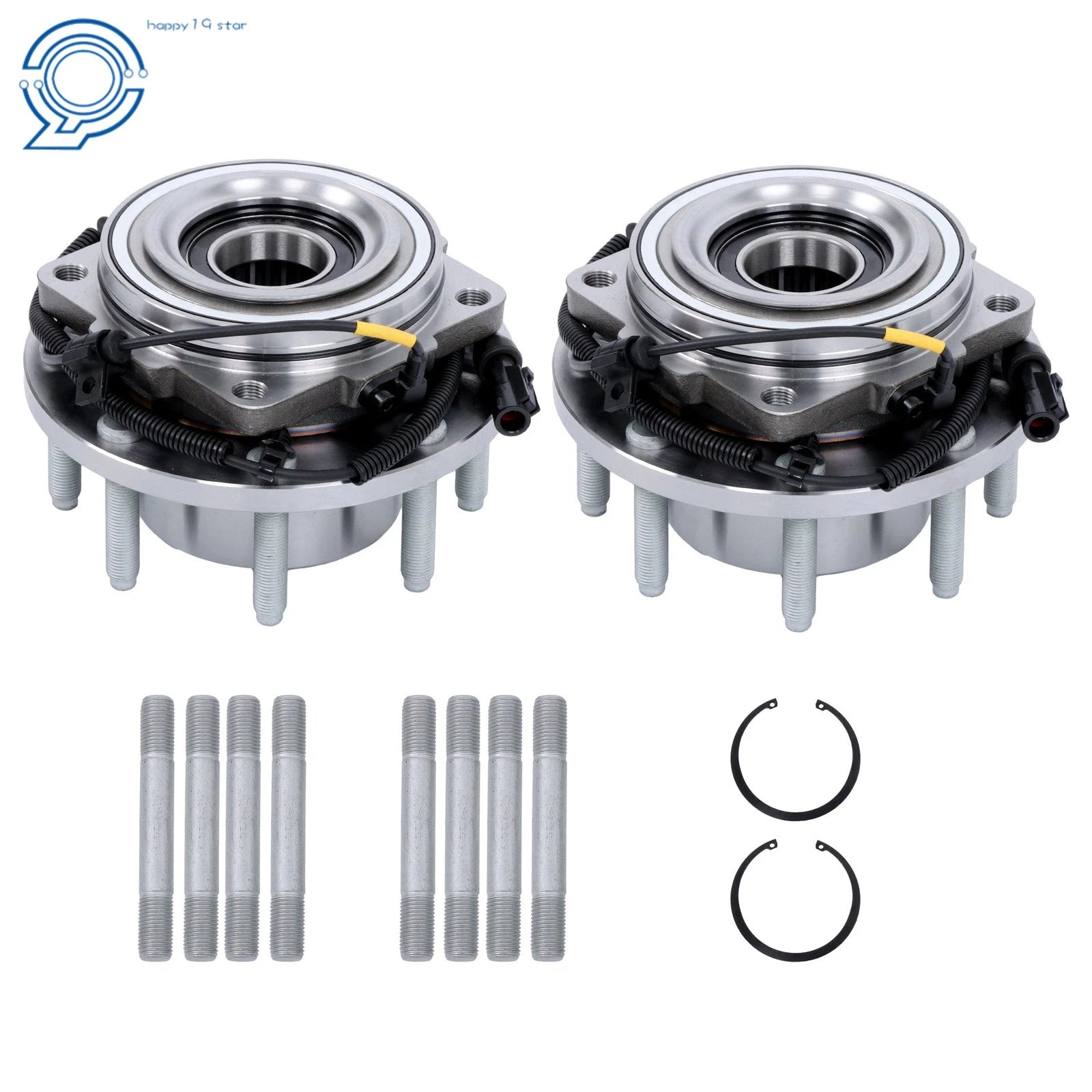 Set of 2 Front Wheel Bearing Hubs for Ford F250 F350 Super Duty (2005–2022)