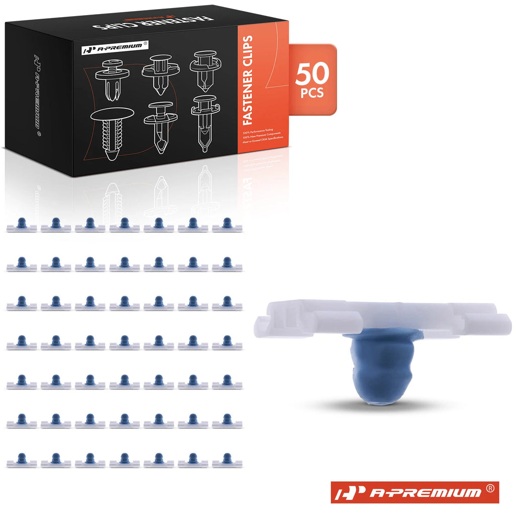 Set of 50 Nylon Moulding Retainer Clips with Rubber Boot for BMW E36 (1992–1999)