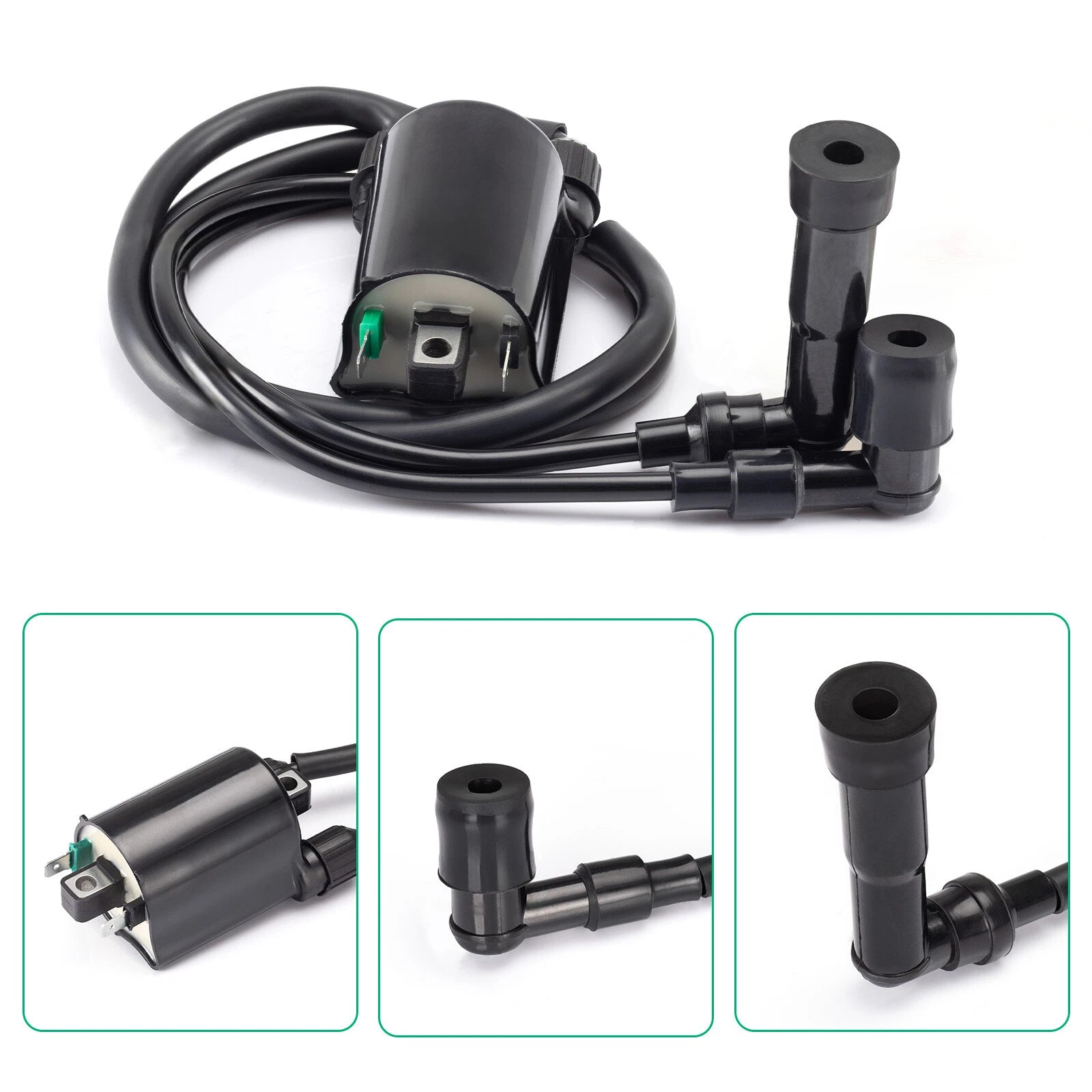 Ignition Coils w/ Cap & Spark Plug for Kawasaki VN1500 Vulcan 1500 (1996–2008)