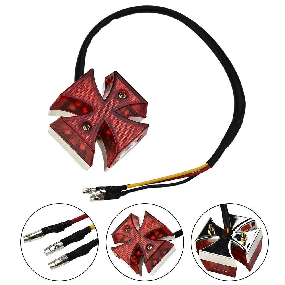 LED Rear License Plate Tail Light for Motorcycle Choppers Dirt Bike
