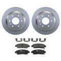 Hella Rear Rotors & TRW Pro Low-Met Disc Brake Pads Kit for Envoy XUV (2002–2005)