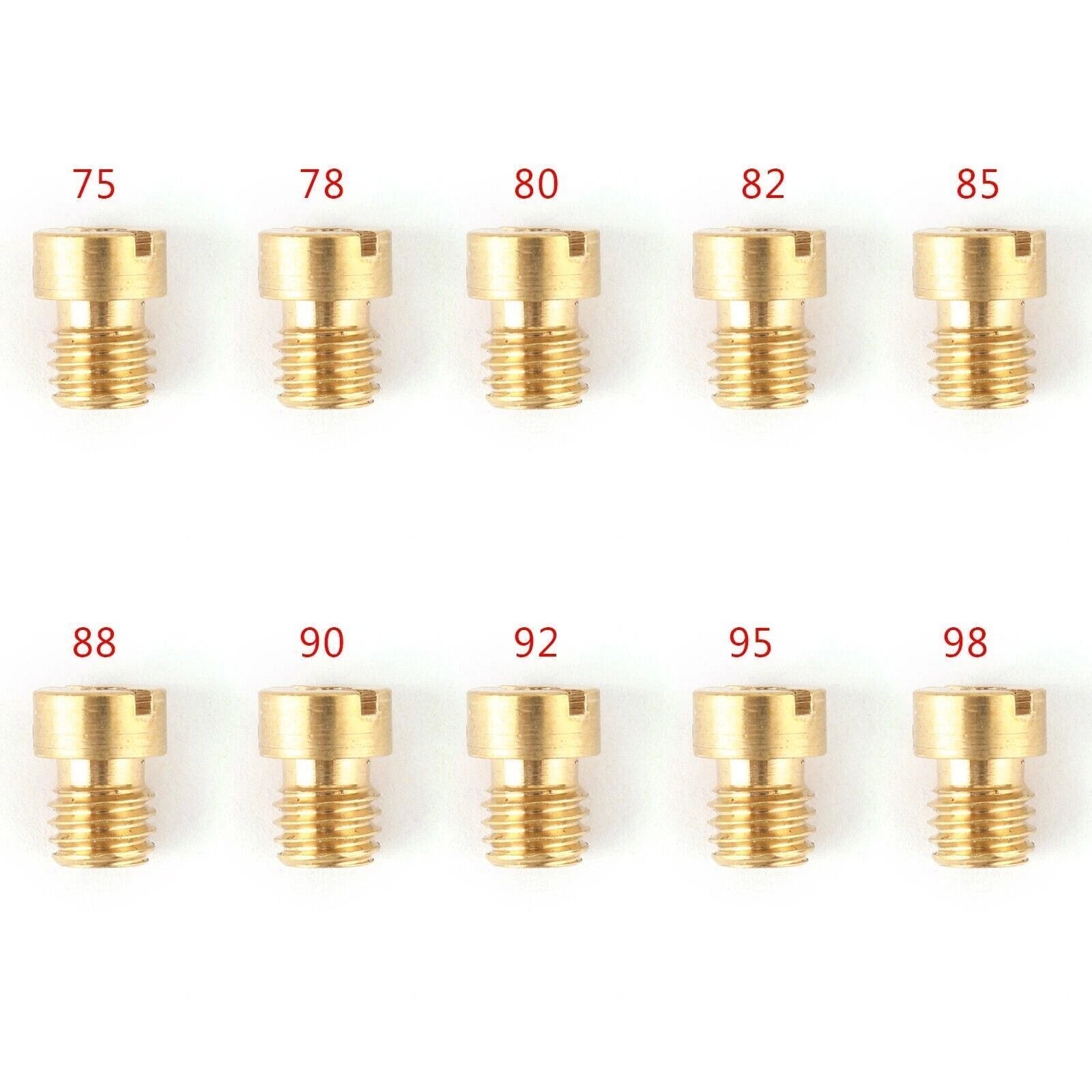 10X 5MM M5 Main Jets for Dellorto Carburetor (75–95)