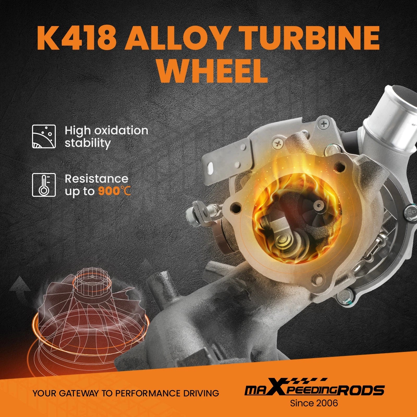 Turbocharger for Kia Optima EX & Hyundai Sonata Eco (2015–2019)