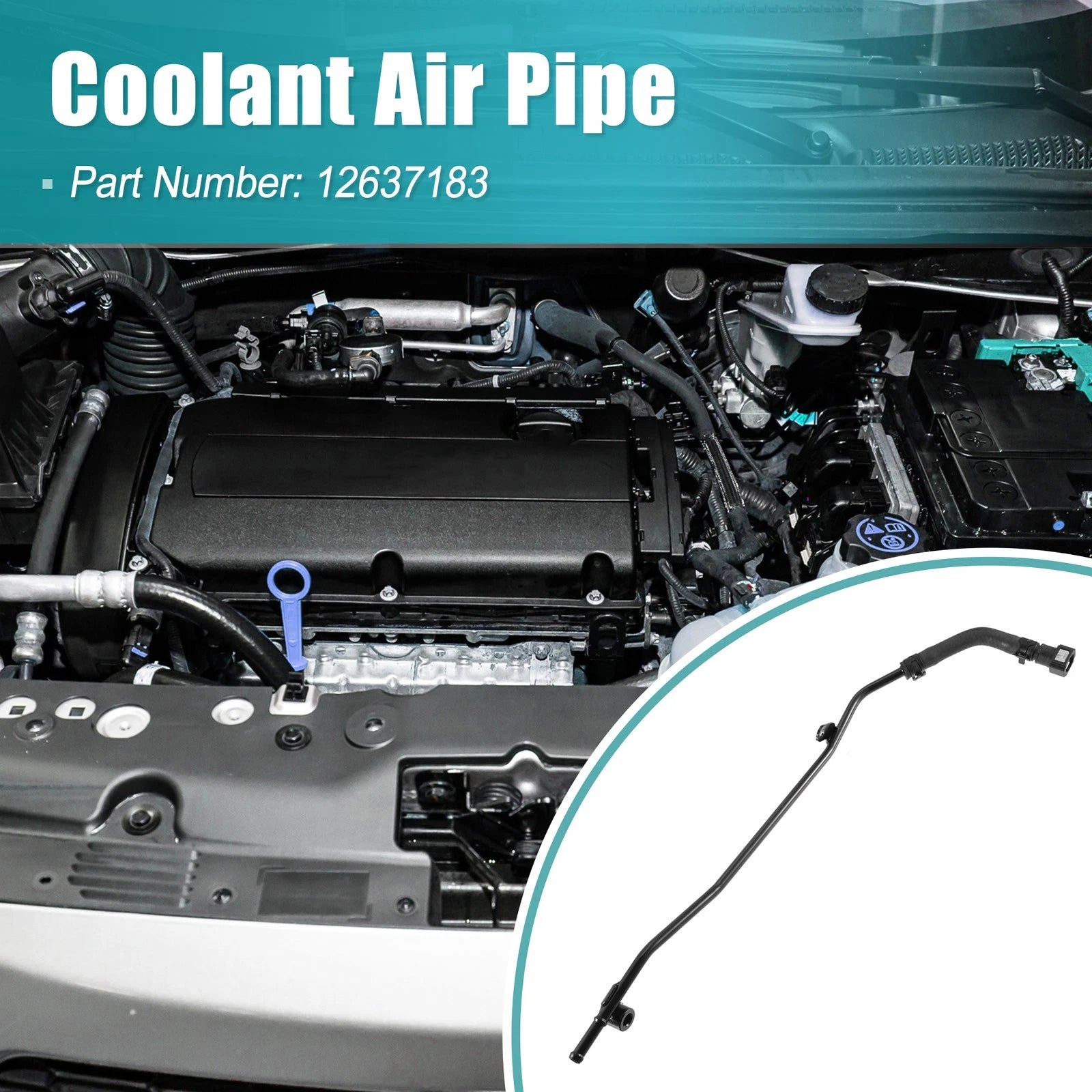 Coolant Air Pipe HVAC Heater Hose Assembly   12637183