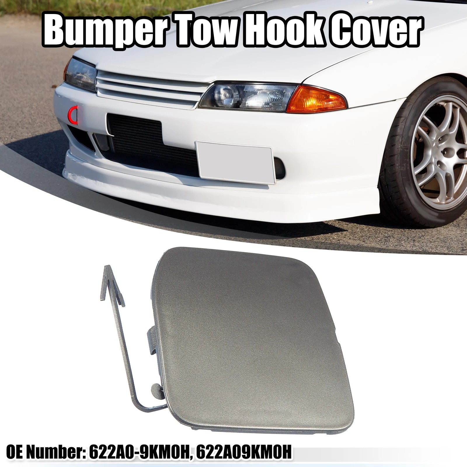Front Bumper Tow Hook Cap for Nissan Versa Sedan (2015–2019) Gold Tone 718844783880