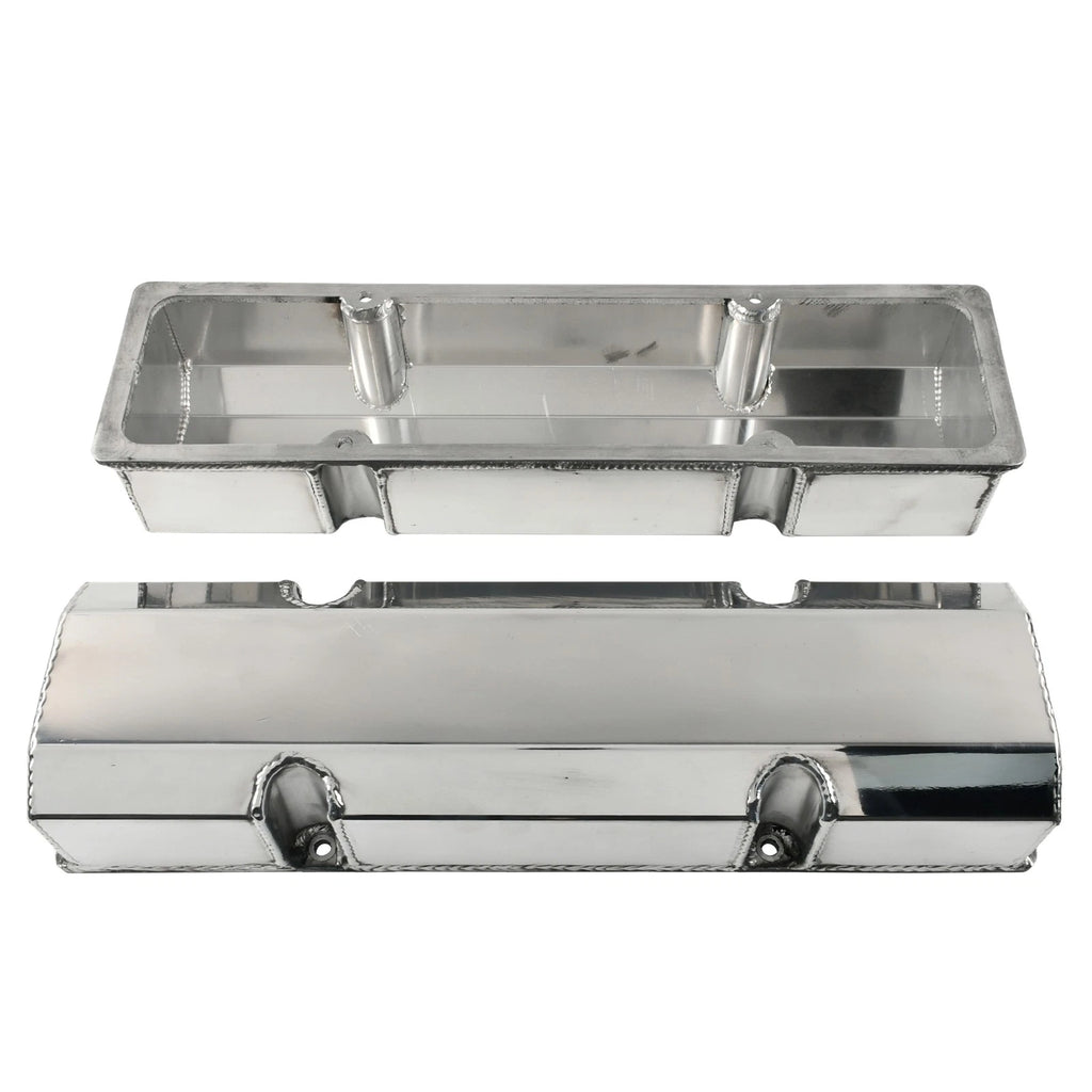 Polished Aluminum Valve Covers for SB Chevy 327 350 383 400 (1960–2002)