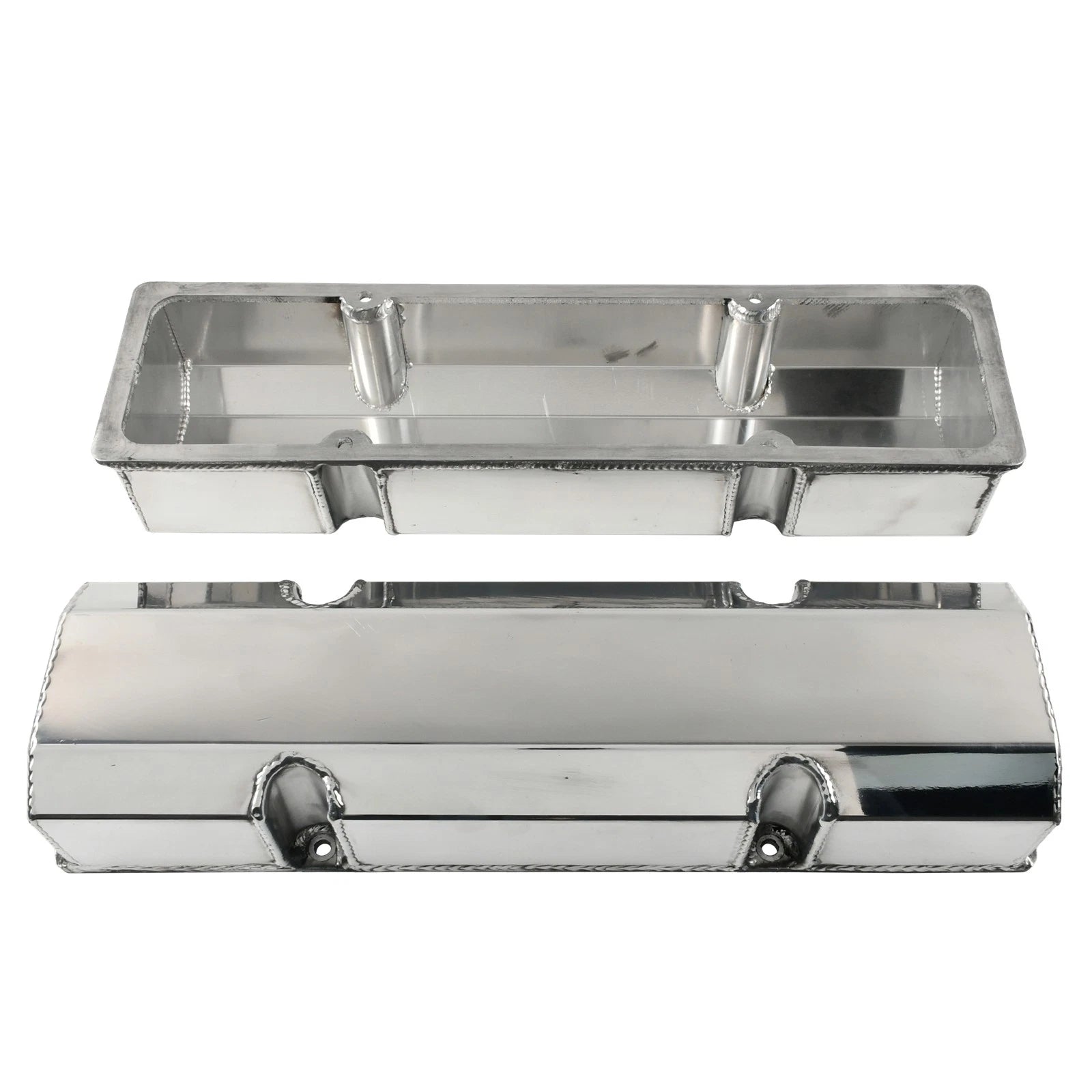 Polished Aluminum Valve Covers for SB Chevy 327 350 383 400 (1960–2002)