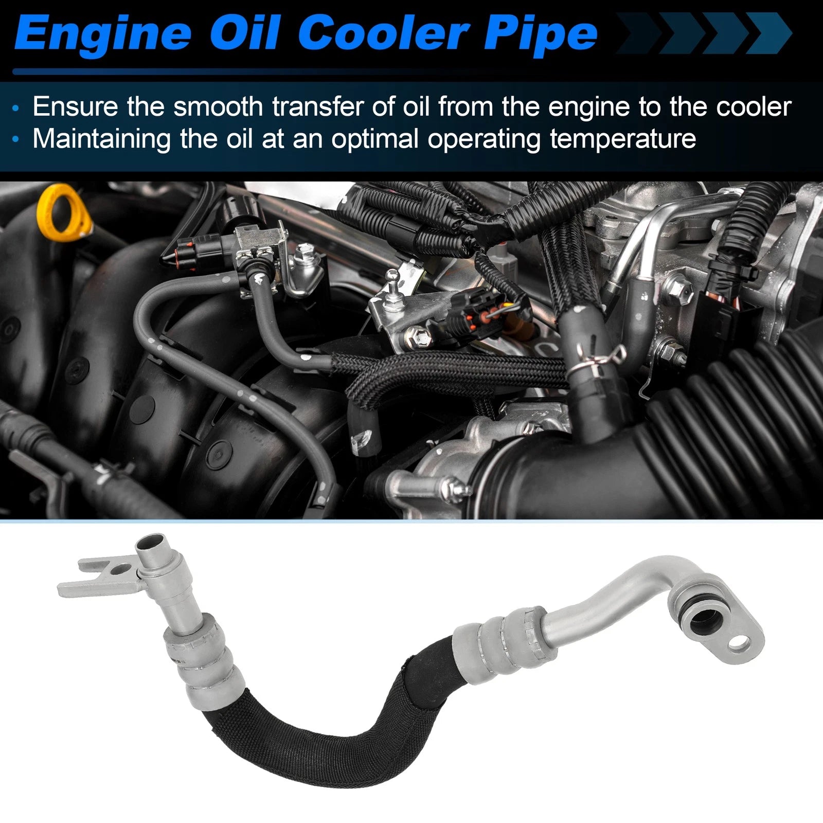 Engine Oil Cooler Tube for BMW 535i E60/E61 (2008–2010) No. 17227560980