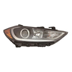 Passenger Halogen Headlight Assembly w/o LED Daytime Running Lamps in Bumper