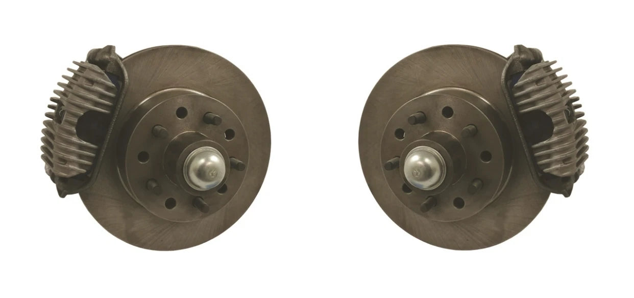 Finned Front Disc Brake Kit for 1937-1941 Ford Spindles (Heavy Duty)