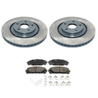 DuraGo Front Rotors & TRW Pro Ceramic Disc Brake Pads Kit for Highlander Sienna (2014–2020)