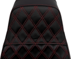 SADDLEMEN Pro Series SDC Performance Seat for Motorcycle (Carbon Fiber, Red)