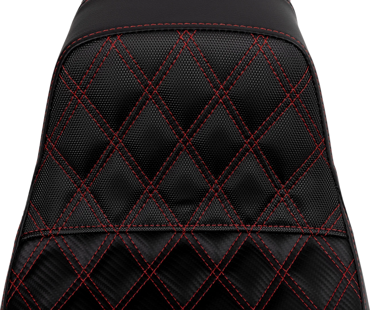 SADDLEMEN Pro Series SDC Performance Seat for Motorcycle (Carbon Fiber, Red)