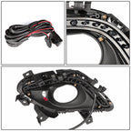 Bumper Fog Light Bezel Cover w/LED DRL/Turn Signal for Mazda 6 (2014–2016)