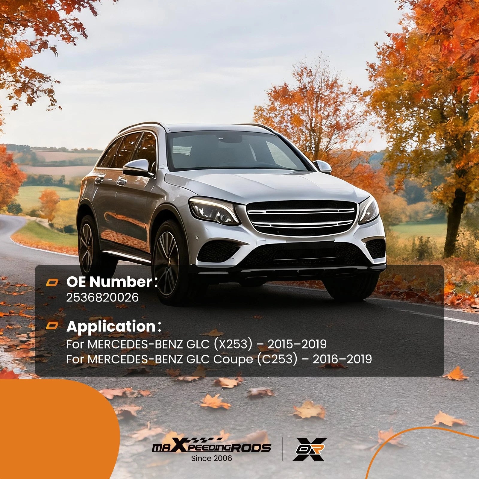 Bonnet Acoustic Pad for Mercedes-Benz GLC (2015–2019) 2536820026