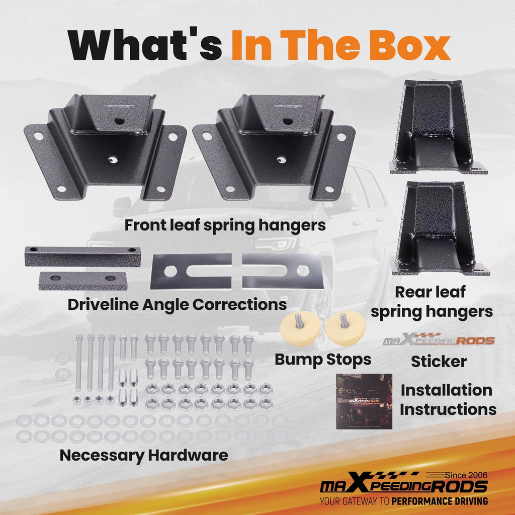 4" Rear Drop Hanger Kit for Ford Ranger/Mazda B-Series (1989–1997)