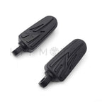 Black Lightning Flash Foot Rest Pegs for Harley Touring Softail Dyna (2014–2023)