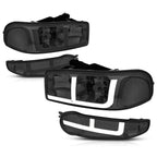 LED DRL Headlights for GMC Sierra/Yukon 1500 Denali (2002–2006) Smoked/Clear