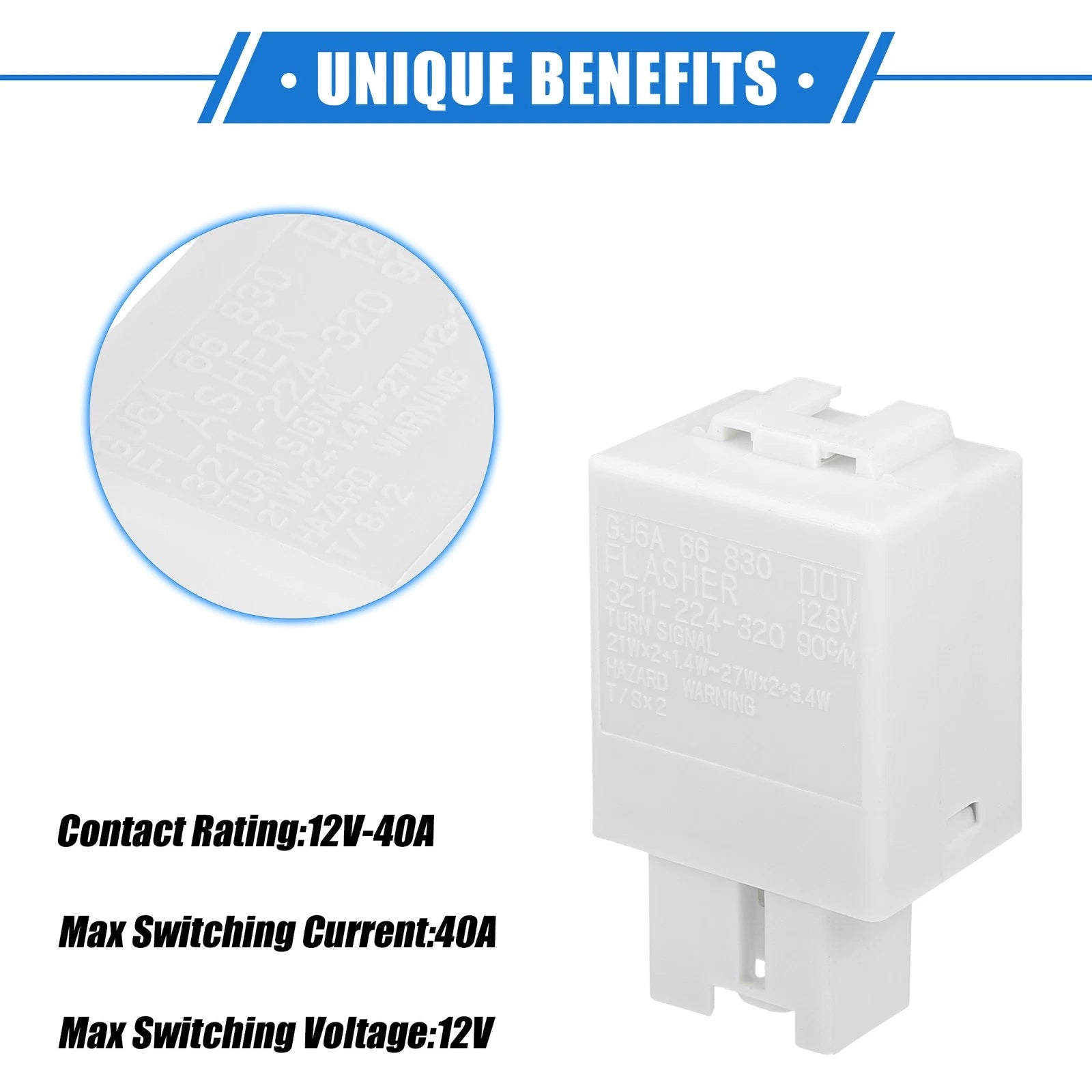 Relay for Chevrolet Cruze (2011–2019) No.GJ6A66830 12V 40A 7 Pin