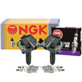 2X COP Ignition Coil & 4 Ruthenium HX Spark Plugs for Mercedes W140 R170 (1991–2002)