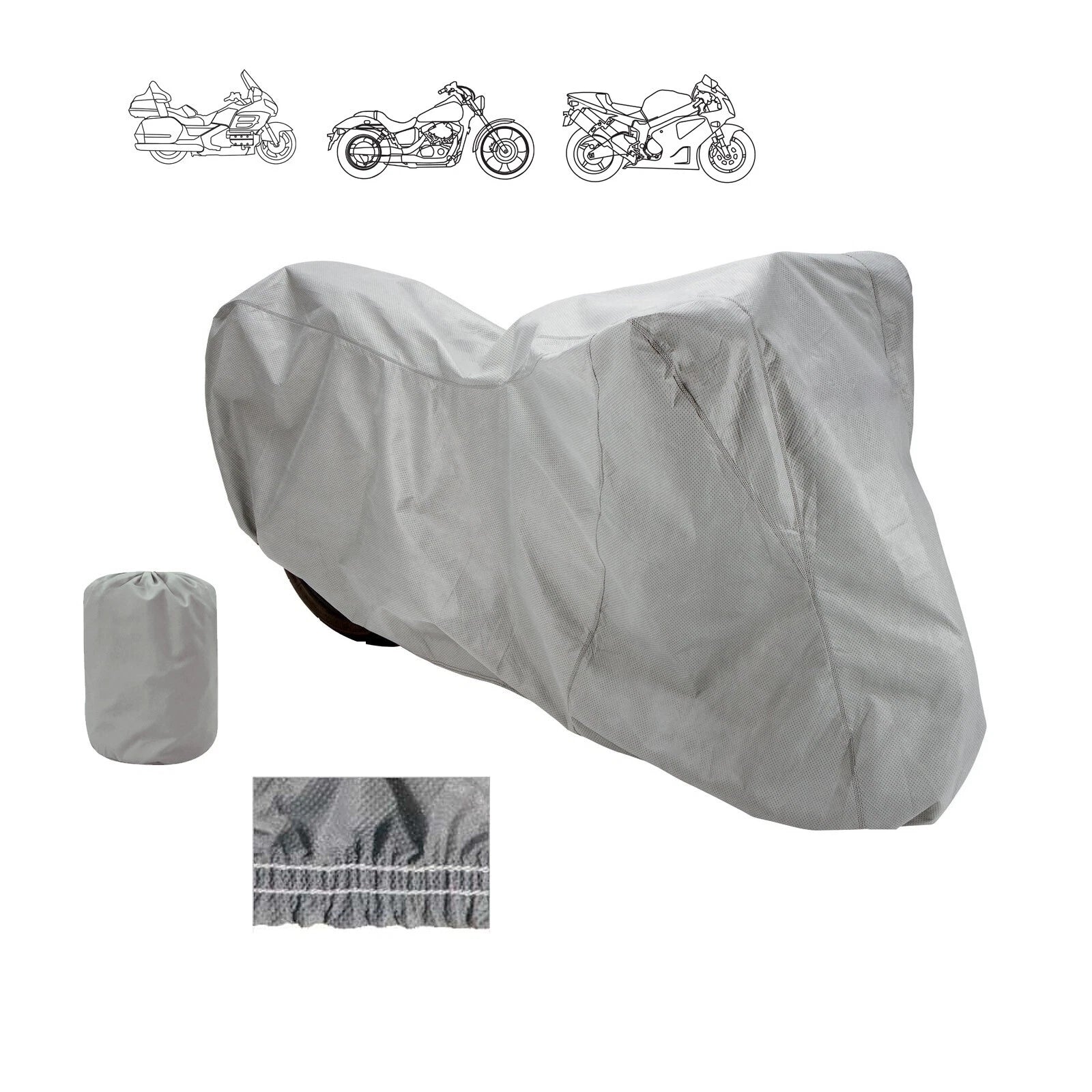 Motorcycle Storage Cover for Kawasaki Cruiser (Fits Up to 97"L)