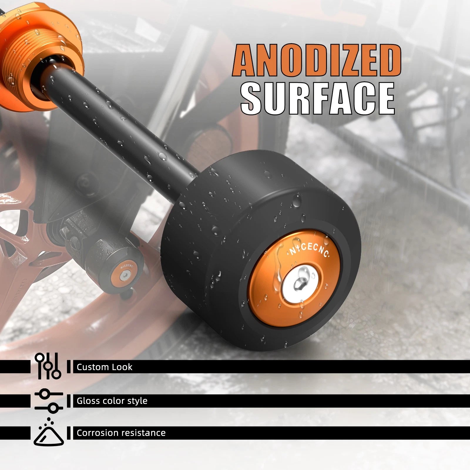 Front Axle Slider Guard for KTM 390 SMC R RC 390 (2022–2025)