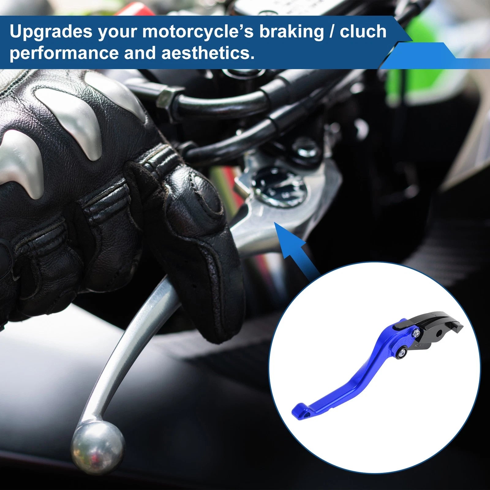 Adjustable Short Brake Clutch Levers for Honda CBR600RR (2003–2006) Blue 1 Pair