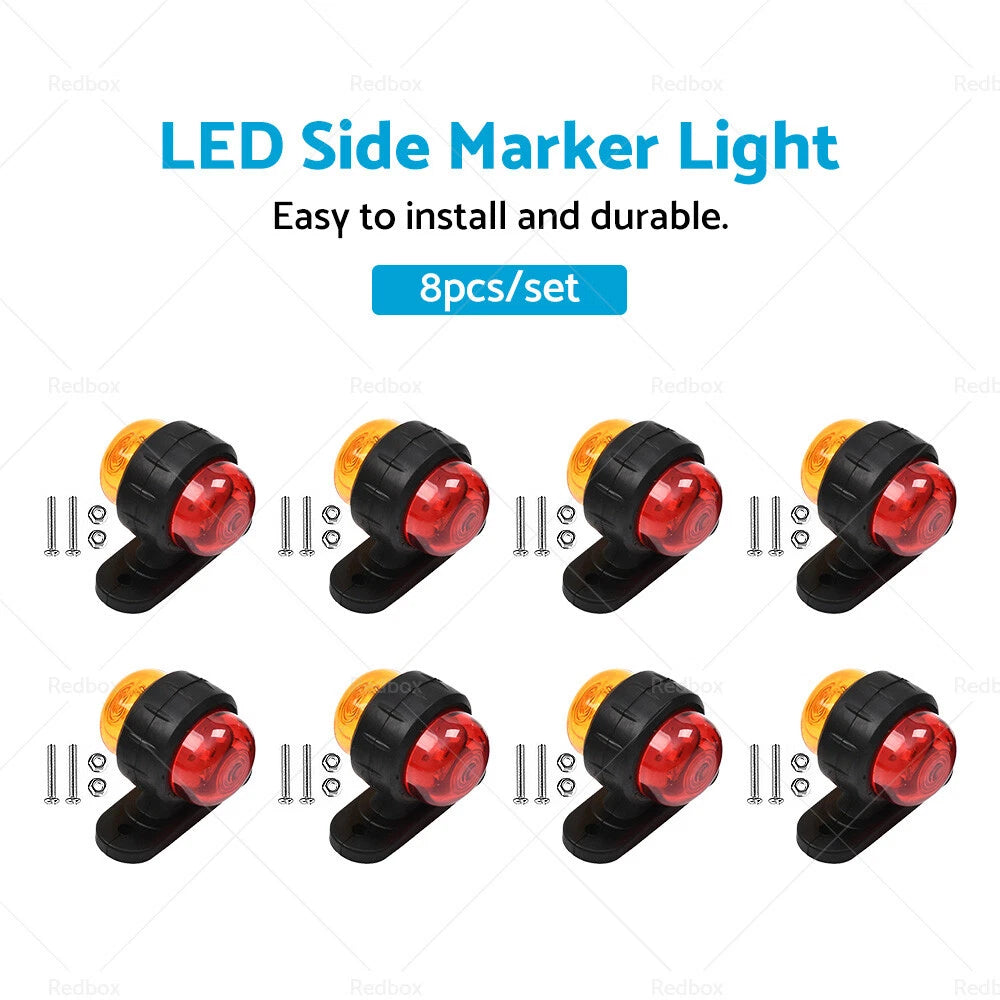 LED Clearance Lights Side Marker Lamp for Trailer Truck Caravan (12V–24V)