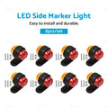 LED Clearance Lights Side Marker Lamp for Trailer Truck Caravan (12V–24V)