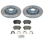 DuraGo Rear Rotors & Bosch QuietCast Pads Kit for Audi A6 Quattro
