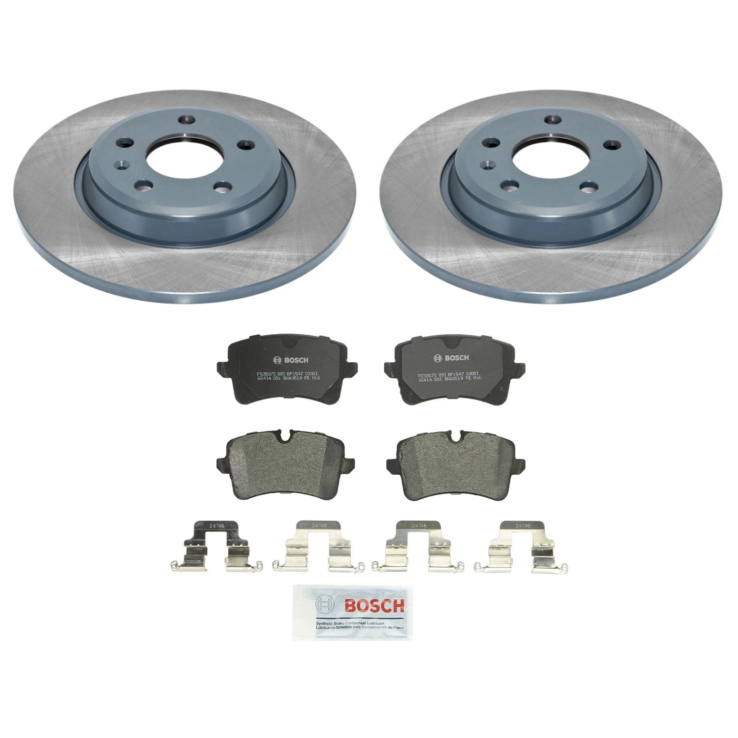 DuraGo Rear Rotors & Bosch QuietCast Pads Kit for Audi A6 Quattro