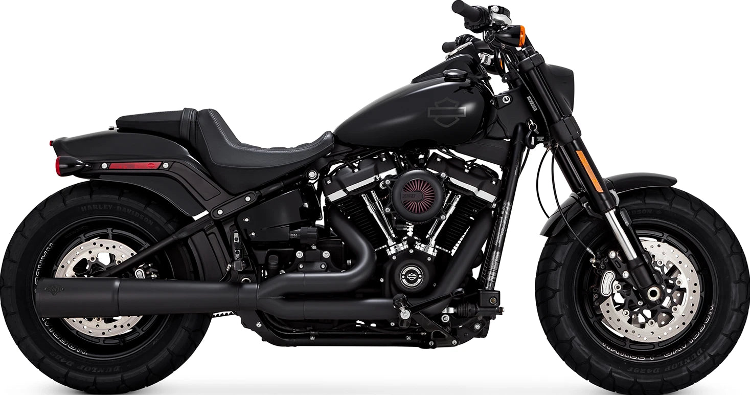 Vance & Hines Pro Pipe Black Exhaust for Harley Softail Touring (2018–2024)