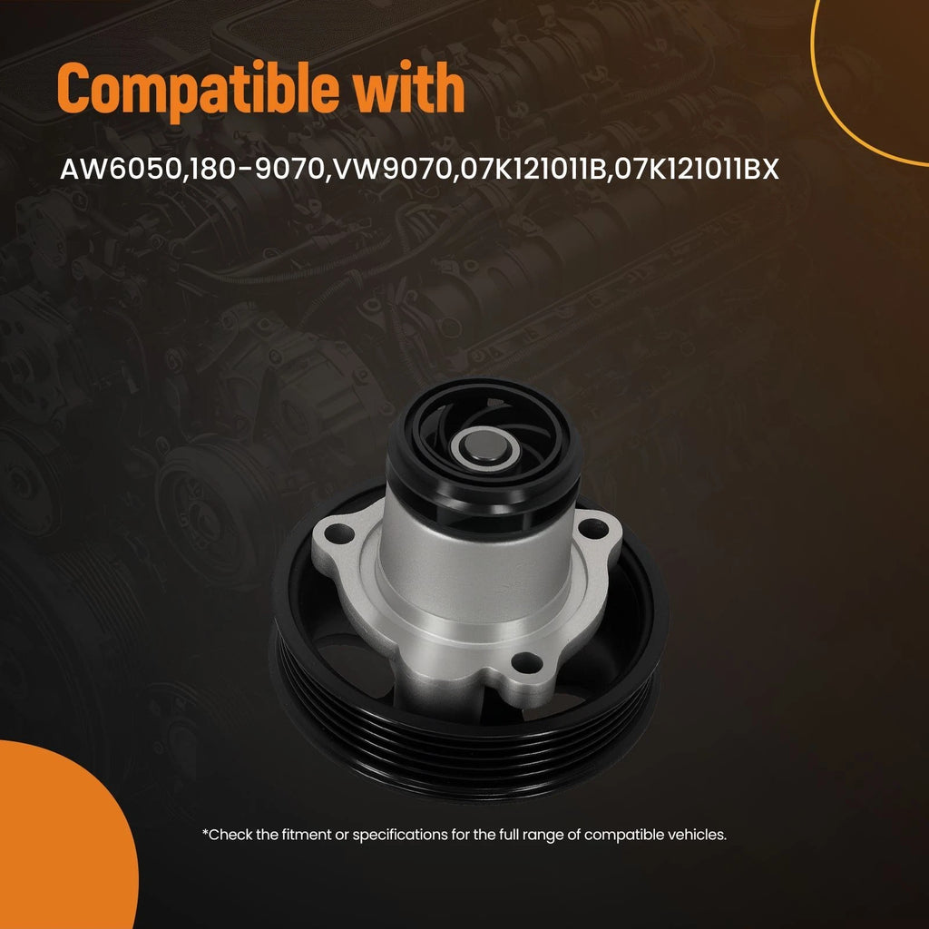 Coolant Water Pump for VW Beetle Jetta 2.5L (2006–2010) AW6050 07K121011B
