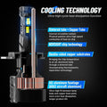 2X H4 HB2 9003 LED Headlight Bulbs 80000LM 240W for High/Low Beam