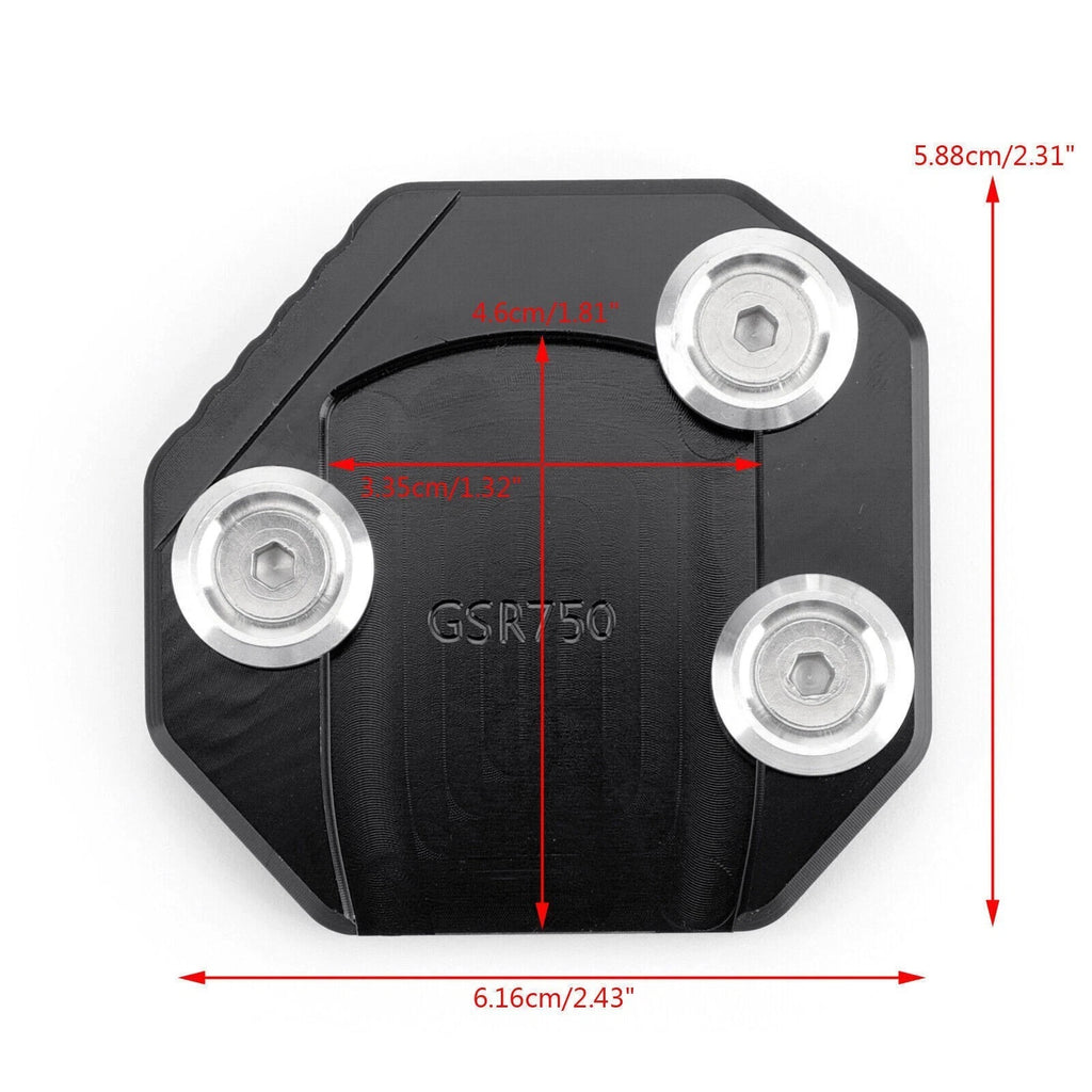 Side Kickstand Extension Plate for Suzuki GSR750 (2011–2015) GSX-S1000/F (2015–2016)