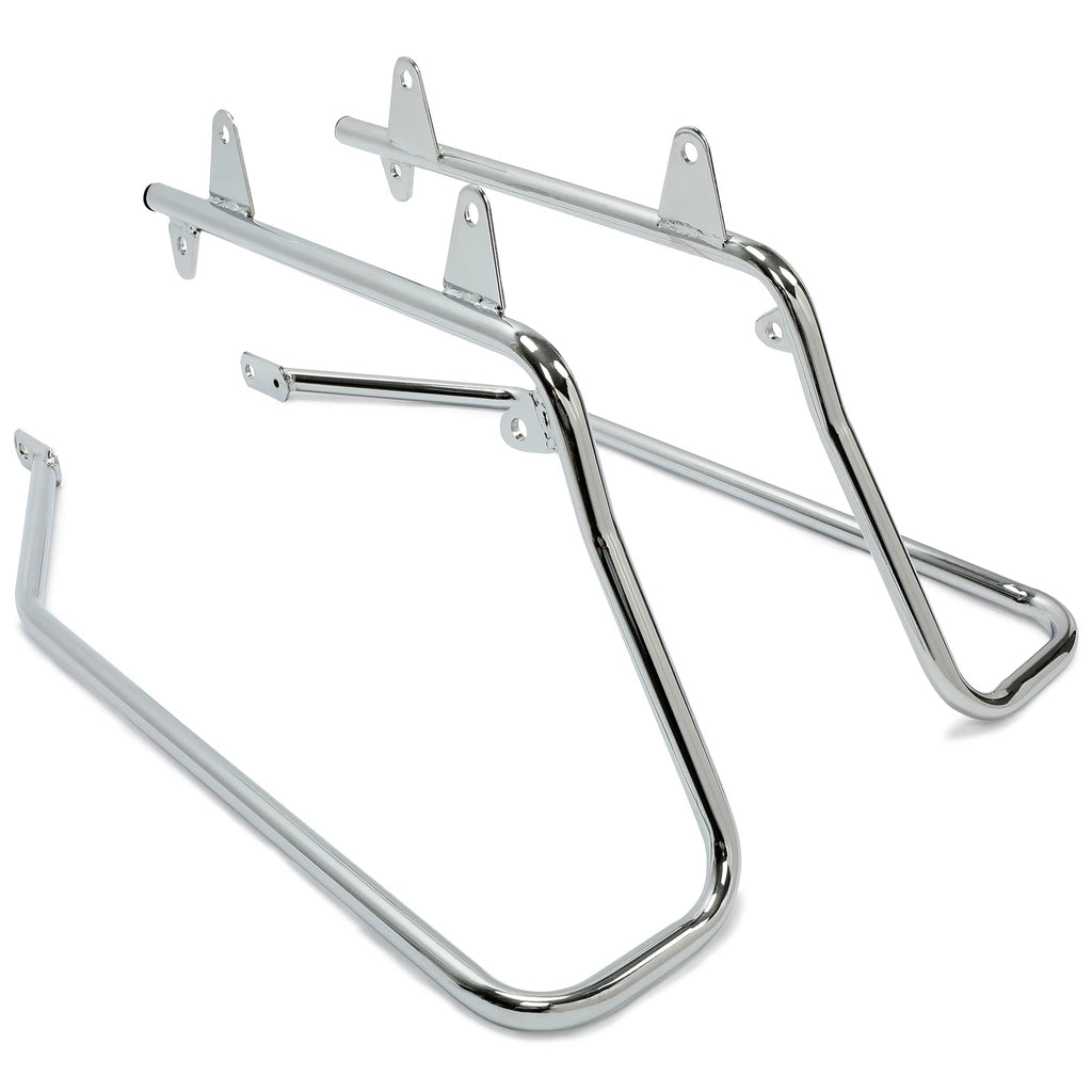 Chrome Saddle Bag Conversion Brackets Kit for Harley Softail (1984–2017)