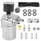 Oil Catch Can Kit 300ML Baffled Reservoir Breather Filter for Universal