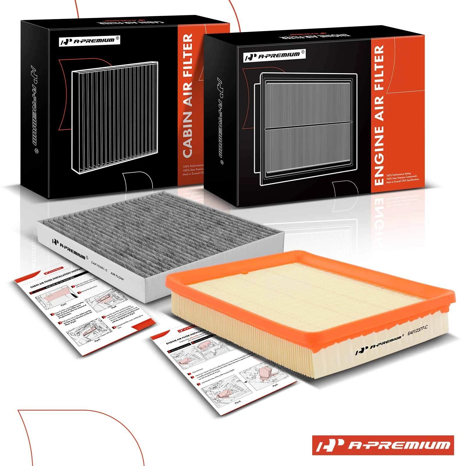 Engine & Activated Carbon Cabin Air Filter for Kia Magentis (2005–2006)