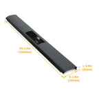 Rear Bumper Roll Pan w/LED License Plate Light for Toyota Tacoma (1995–2004)