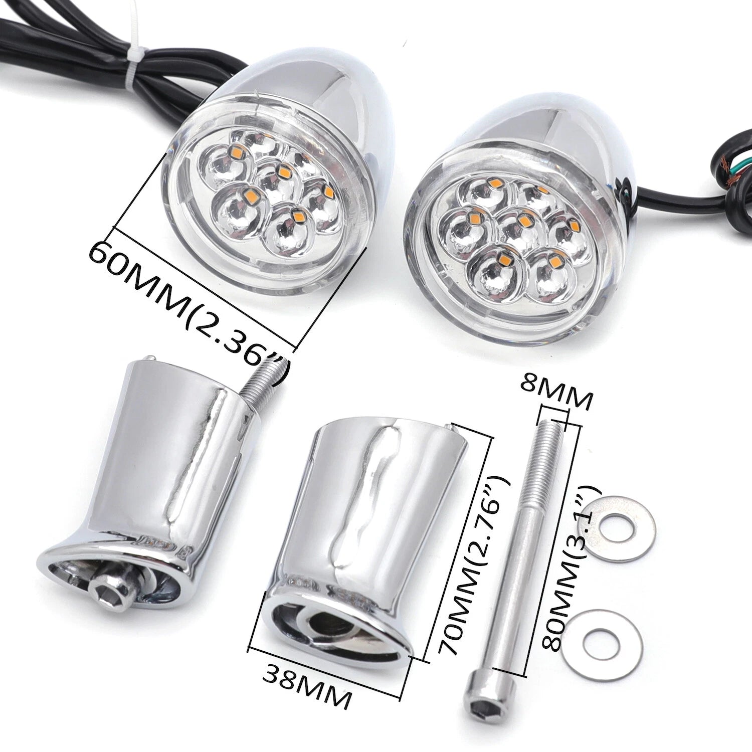 Rear Running Brake Turn Signal Light for Harley Sportster (1992–2023)