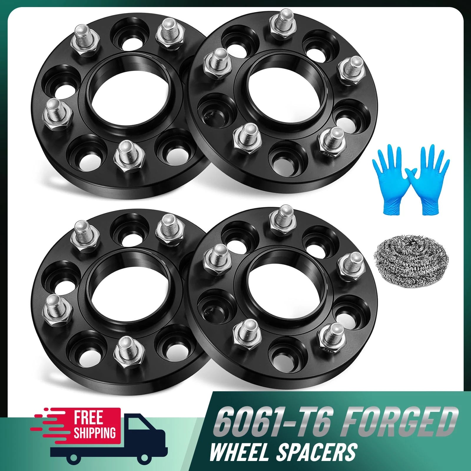 Set of 4 Hubcentric Wheel Spacers 20mm 5x108 12x1.5 for Lincoln Continental