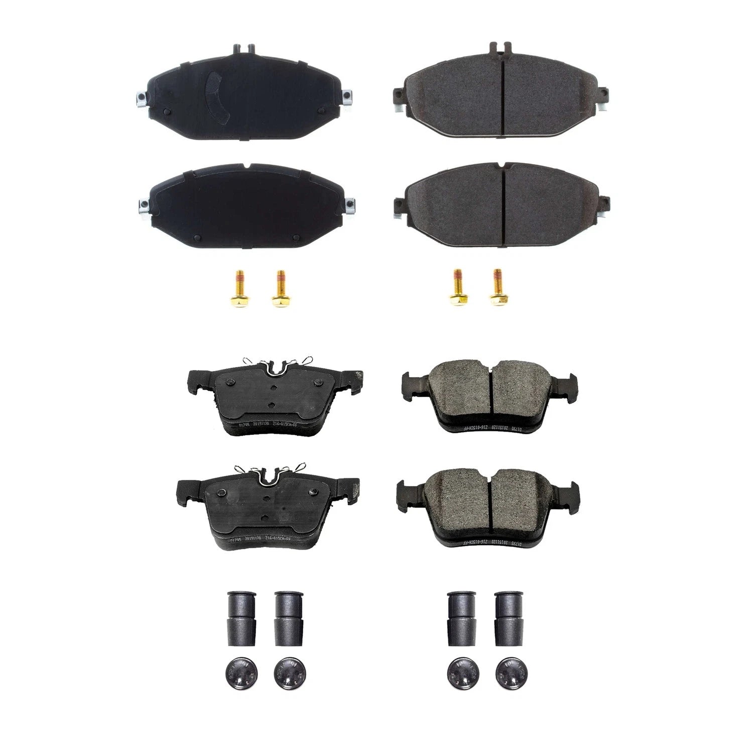 PowerStop Z17 Low-Dust Ceramic Disc Brake Pad Kit for Mercedes W205 C300 (2015–2021)