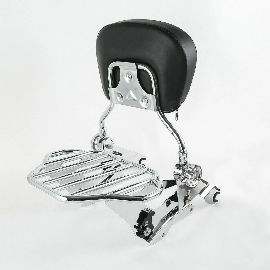 Sissy Bar Luggage Rack Backrest Pad Docking Kit for Harley Touring (2014–2024)