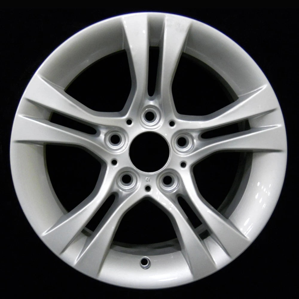16x7 Wheel 5 Double Spoke Bright Silver Full Face for 2007-2012 BMW 328i