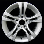 16x7 Wheel 5 Double Spoke Bright Silver Full Face for 2007-2012 BMW 328i