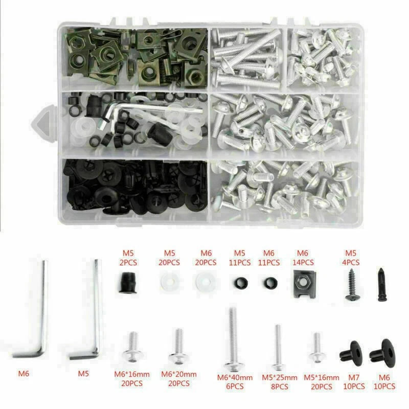 Fairing Bolt Kit for Honda CBR600RR CBR900RR CBR1000RR CBR1100XX (2003–2023)