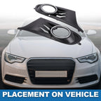 1 Pair Front Fog Light Grill for Volkswagen Golf MK6 (2010–2014) No. 5K0853665/5K0853666