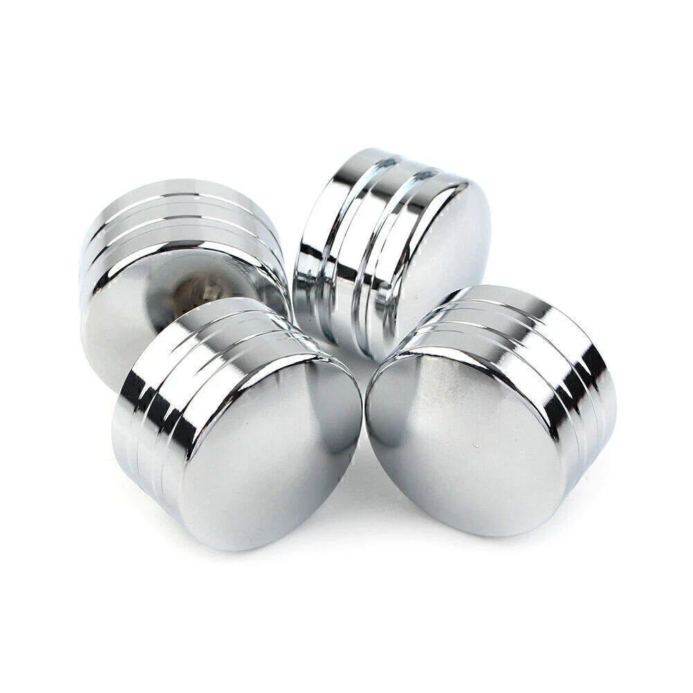 4 x Chrome Spark Plug Head Bolt Cap Covers for Harley Twin Cam (1999-2017)
