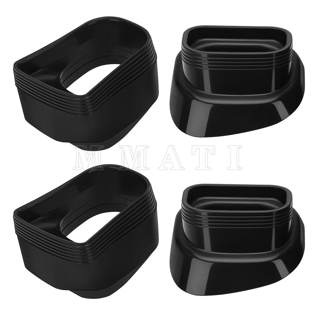 4X Ram Air Direct Rubber Intake Boots for Suzuki GSXR GSX-R 600 750 (1996–2000)